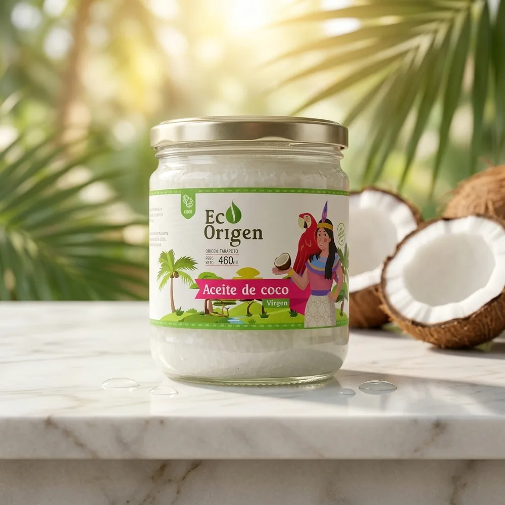 Aceite de coco virgen Eco Origen 460 ml