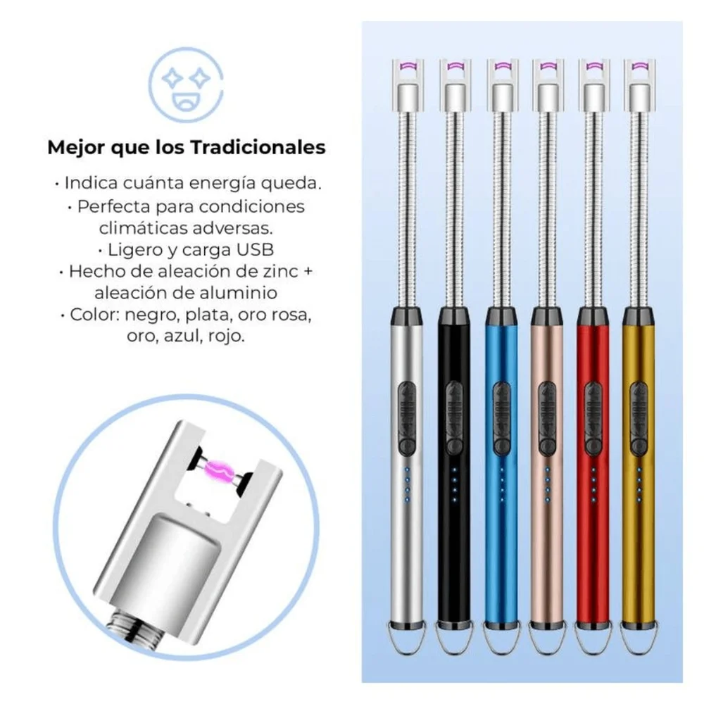 Encendedor USB recargable