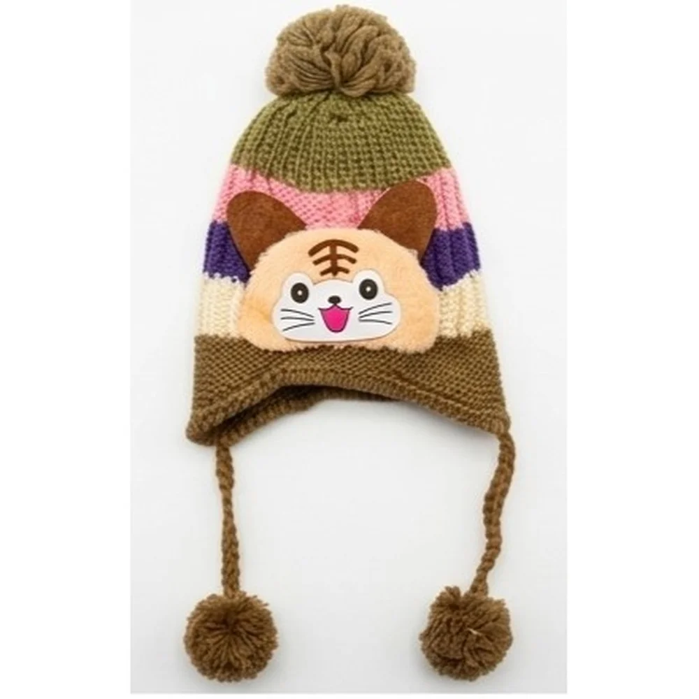 Gorro de lana orejitas (diseño animalito)